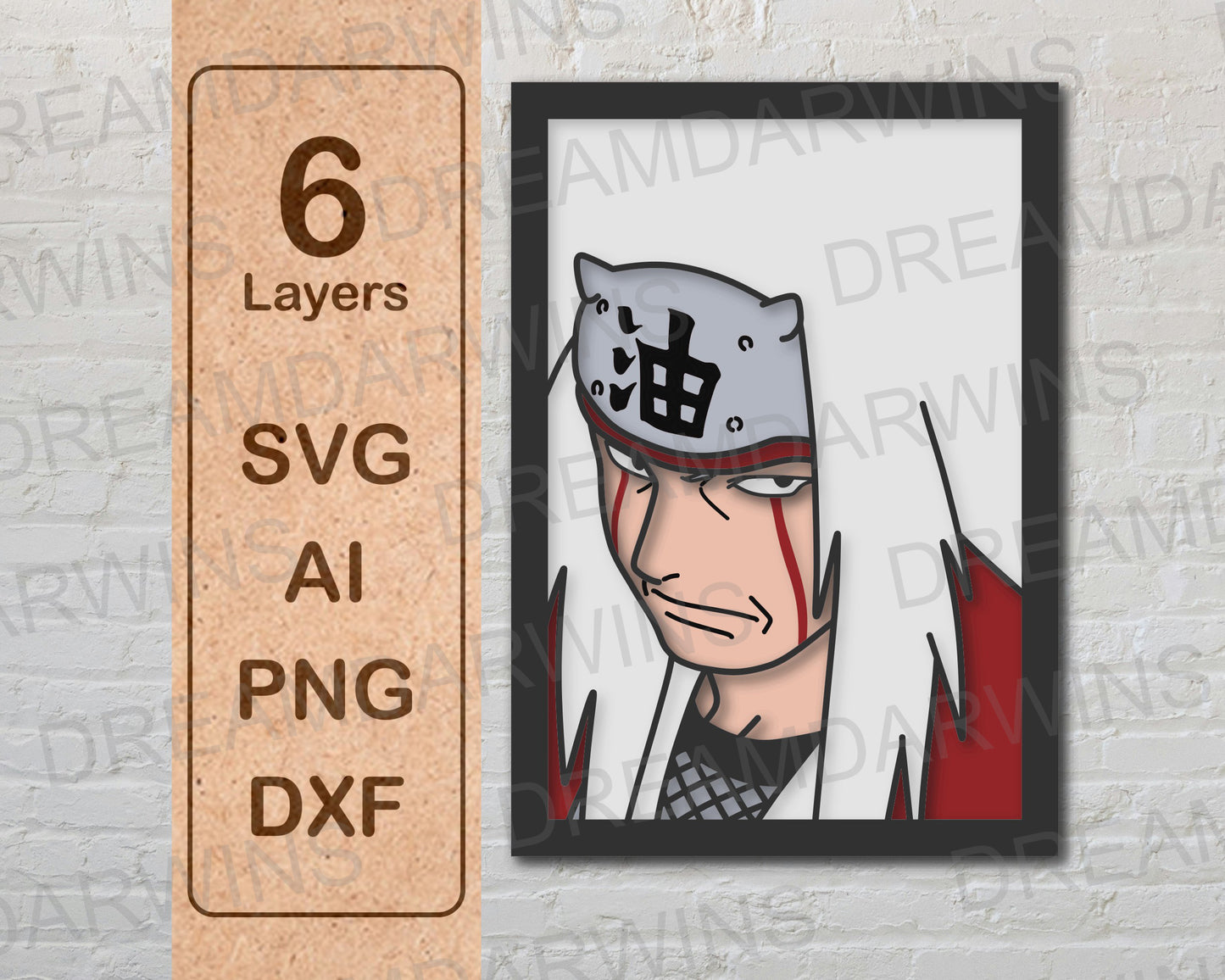 Jiraiya Multilayer Laser Cut files