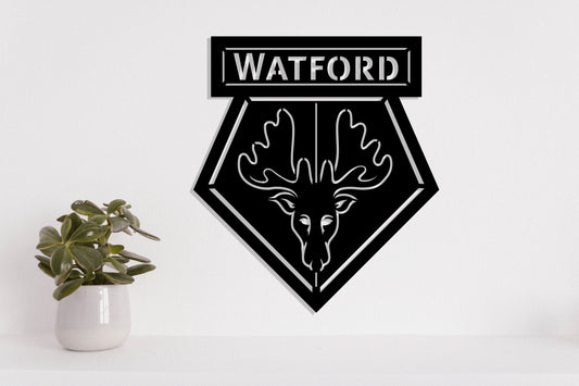 Watford FC Badge Shield Metal Laser Cut files svg dxg jpg png pdf ai eps