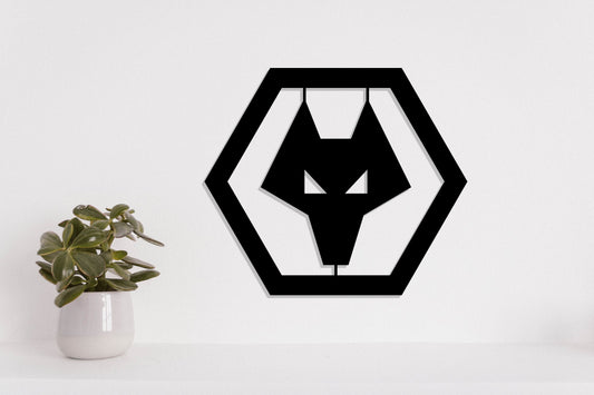 Wolverhampton Wanderers FC Badge Shield Metal Laser Cut files ai png svg dxf, jpg eps pdf