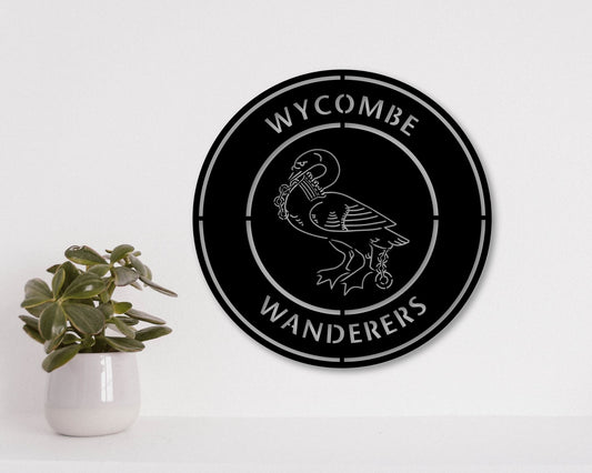 Wycombe Wanderers FC Badge Shield Metal Laser Cut files svg dxg jpg png pdf ai eps